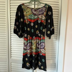 Patterned dress, size XS/S